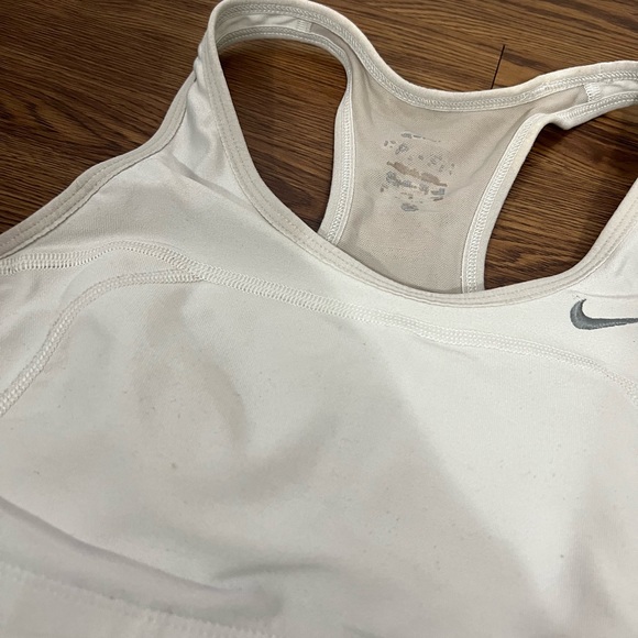 Nike White Sports Bra Size Small - Picture 2 of 6